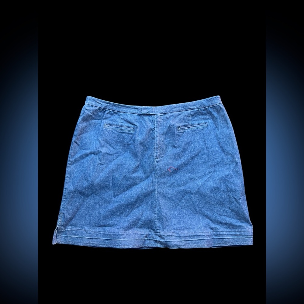 ✨Hillard & Hanson Blue denim mini skirt✨